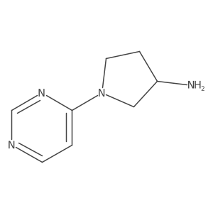 1-(Pyrimidin-4-yl)pyrrolidin-3-amine结构式