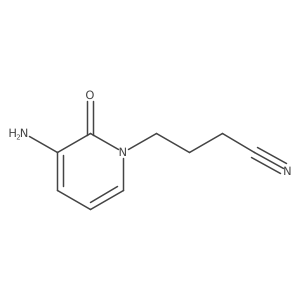 4-(3-Amino-2-oxo-1,2-dihydropyridin-1-YL)butanenitrile结构式