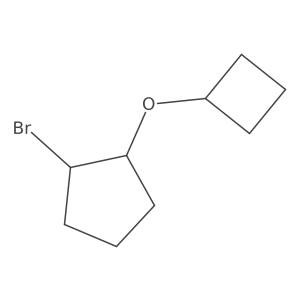 1-Bromo-2-cyclobutoxycyclopentane Structure