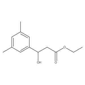 Ethyl 3-(3,5-Dimethylphenyl)-3-hydroxypropanoate Structure
