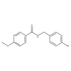 N-(4-bromobenzyl)-2-methoxypyrimidine-5-carboxamide结构式
