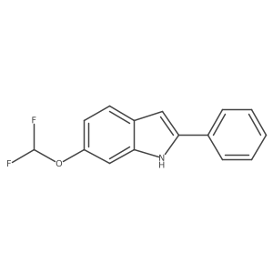 6-Difluoromethoxy-2-phenyl-1H-indole结构式