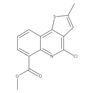 Methyl 4-chloro-2-methylthieno[3,2-C]quinoline-6-carboxylate结构式