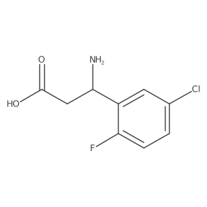 (S)-3-Amino-3-(5-chloro-2-fluorophenyl)propanoic acid Structure