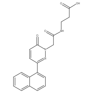 N-{[3-(naphthalen-1-yl)-6-oxopyridazin-1(6H)-yl]acetyl}-beta-alanine Structure