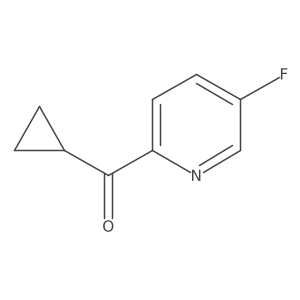Cyclopropyl(5-fluoropyridin-2-yl)methanone结构式