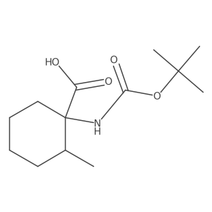 1-{[(Tert-butoxy)carbonyl]amino}-2-methylcyclohexane-1-carboxylic acid结构式