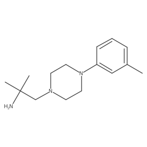 2-Methyl-1-[4-(3-methylphenyl)piperazin-1-yl]propan-2-amine Structure