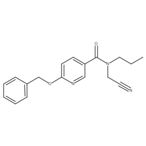 6-(benzyloxy)-N-(cyanomethyl)-N-propylpyridine-3-carboxamide结构式