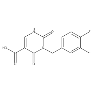 3-[(3,4-difluorophenyl)methyl]-2,4-dioxo-1H-pyrimidine-5-carboxylic acid Structure