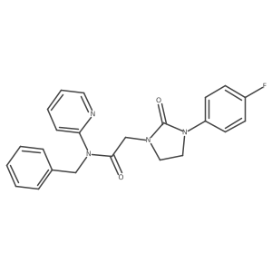 N-benzyl-2-(3-(4-fluorophenyl)-2-oxoimidazolidin-1-yl)-N-(pyridin-2-yl)acetamide Structure