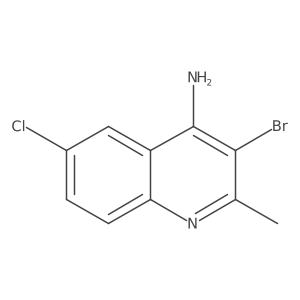 4-Amino-3-bromo-6-chloro-2-methylquinoline Structure