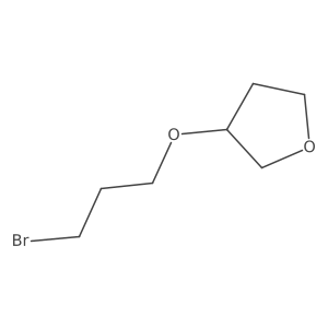 3-(3-Bromopropoxy)oxolane Structure