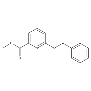 Methyl 6-(benzylthio)picolinate结构式
