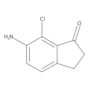 6-Amino-7-chloro-2,3-dihydroinden-1-one Structure
