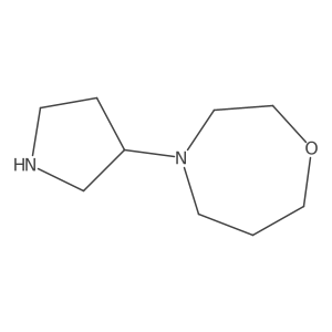 4-(Pyrrolidin-3-yl)-1,4-oxazepane Structure