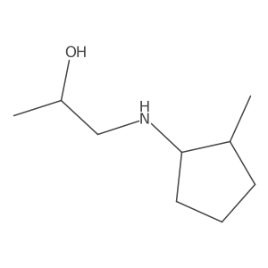 1-[(2-Methylcyclopentyl)amino]propan-2-ol结构式