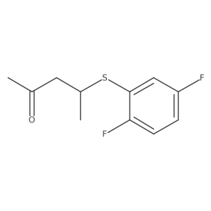 4-((2,5-Difluorophenyl)thio)pentan-2-one Structure