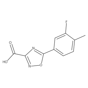 5-(3-Fluoro-4-methylphenyl)-1,2,4-oxadiazole-3-carboxylic acid Structure