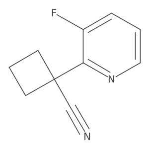 1-(3-Fluoropyridin-2-yl)cyclobutane-1-carbonitrile Structure