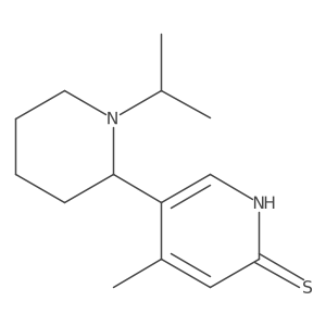 5-(1-Isopropylpiperidin-2-yl)-4-methylpyridine-2(1H)-thione结构式