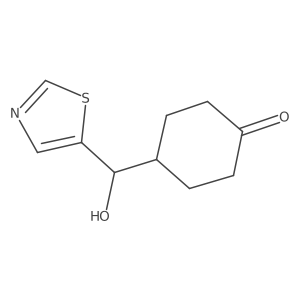 4-(Hydroxy-5-thiazolylmethyl)cyclohexanone结构式