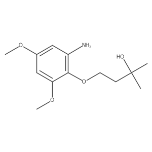 4-(2-Amino-4,6-dimethoxyphenoxy)-2-methylbutan-2-ol Structure