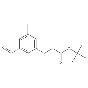 Tert-butyl (6-formyl-4-methylpyridin-2-YL)methylcarbamate Structure