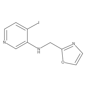 4-iodo-N-(oxazol-2-ylmethyl)pyridin-3-amine结构式