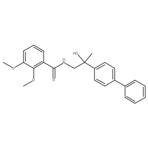 N-(2-([1,1'-biphenyl]-4-yl)-2-hydroxypropyl)-2,3-dimethoxybenzamide结构式