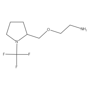 2-((1-(Trifluoromethyl)pyrrolidin-2-yl)methoxy)ethanamine Structure