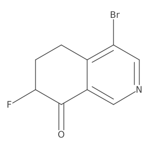 4-Bromo-7-fluoro-6,7-dihydro-8(5H)-isoquinolinone Structure