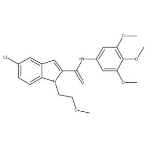 5-chloro-1-(2-methoxyethyl)-N-(3,4,5-trimethoxyphenyl)-1H-indole-2-carboxamide Structure