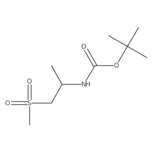 tert-butyl N-(1-methanesulfonylpropan-2-yl)carbamate Structure