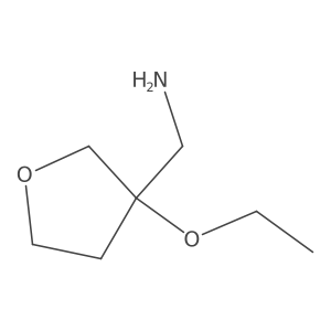 (3-Ethoxyoxolan-3-yl)methanamine结构式