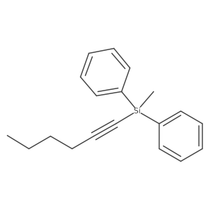 Silane, 1-hexynylmethyldiphenyl-结构式