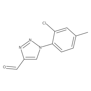 1-(2-chloro-4-methylphenyl)-1H-1,2,3-triazole-4-carbaldehyde结构式