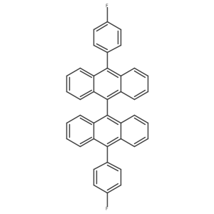 10,10'-Bis(4-fluorophenyl)-9,9'-bianthracene Structure