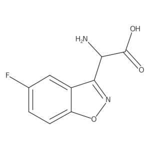 2-Amino-2-(5-fluorobenzo[d]isoxazol-3-yl)acetic acid结构式