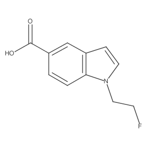 1-(2-Fluoroethyl)indole-5-carboxylic acid结构式