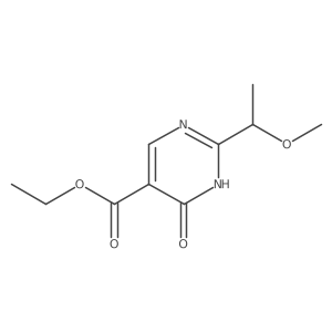 Ethyl 2-(1-methoxyethyl)-6-oxo-1,6-dihydropyrimidine-5-carboxylate Structure