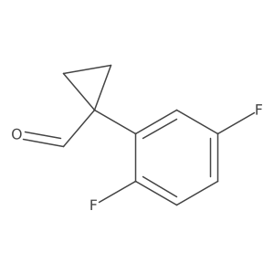 1-(2,5-Difluorophenyl)cyclopropanecarbaldehyde Structure