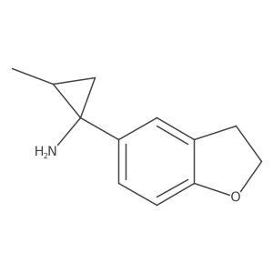 1-(2,3-Dihydro-1-benzofuran-5-yl)-2-methylcyclopropan-1-amine Structure