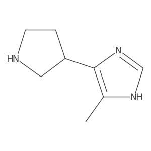 4-methyl-5-(pyrrolidin-3-yl)-1H-imidazole Structure