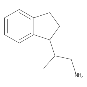 2-(2,3-dihydro-1H-inden-1-yl)propan-1-amine结构式