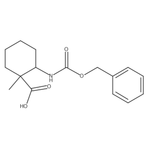 2-{[(Benzyloxy)carbonyl]amino}-1-methylcyclohexane-1-carboxylic acid Structure