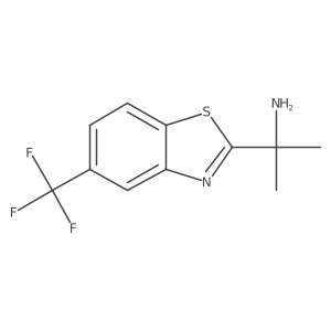 2-[5-(Trifluoromethyl)-1,3-benzothiazol-2-yl]propan-2-amine Structure