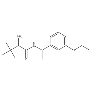 2-amino-N-[1-(3-ethoxyphenyl)ethyl]-3,3-dimethylbutanamide Structure