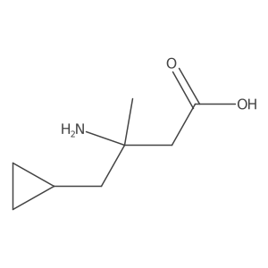 3-Amino-4-cyclopropyl-3-methylbutanoic acid Structure