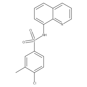 4-chloro-3-methyl-N-(8-quinolinyl)benzenesulfonamide Structure